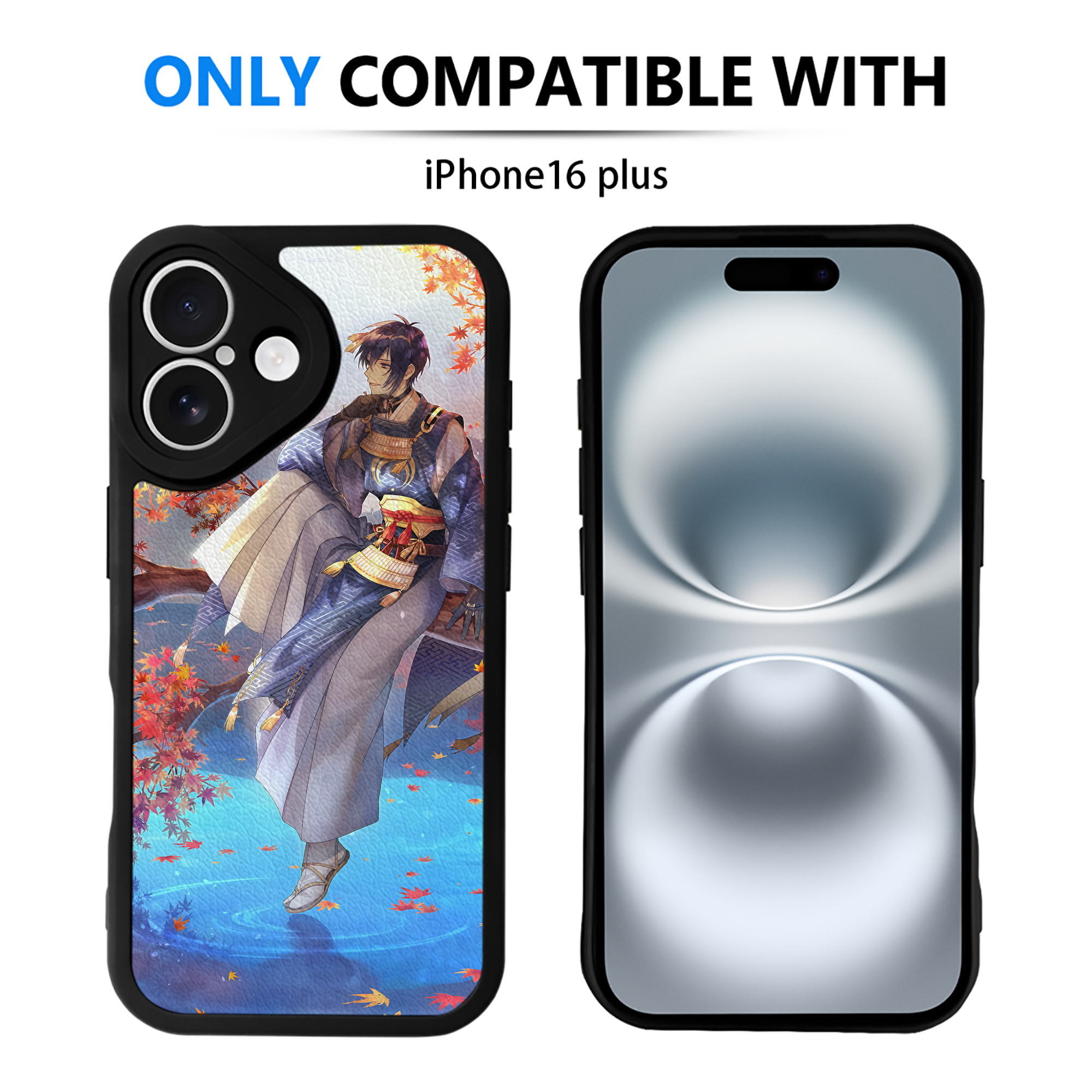 （画像用） 刀剣乱舞 Touken Ranbu 【iPhone 16シリーズ対応】シリコンスマホケース（レザー調） 材質：シリコン